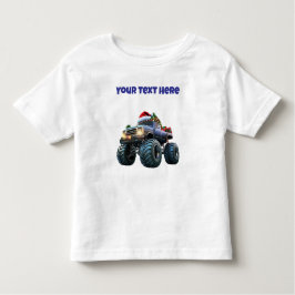 Camiseta editable para niños pequeños de camión mo