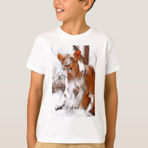 Camiseta editada digitalmente por Lioness