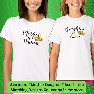 Camiseta Editar texto - Madre de una princesa Chica de mamá