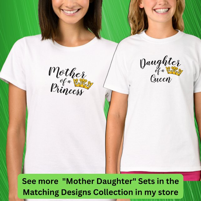 Camiseta Editar texto - Madre de una princesa Chica de mamá (Subido por el creador)