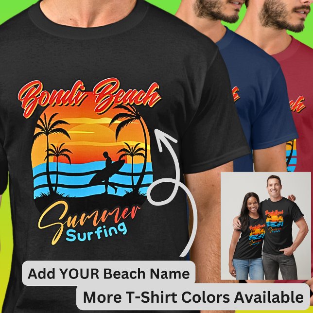 Camiseta Editar todo el texto - Añadir tu nombre de playa - (Subido por el creador)