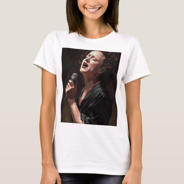 Camiseta Edith piaf - Peinture (Anverso)