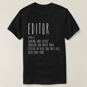 Camiseta EDITOR ALGUIEN QUE RESUELVE PROBLEMAS  ,periódico 