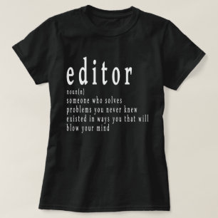 Camiseta EDITOR ALGUIEN QUE SOLUCIONA LOS PROBLEMAS, periód
