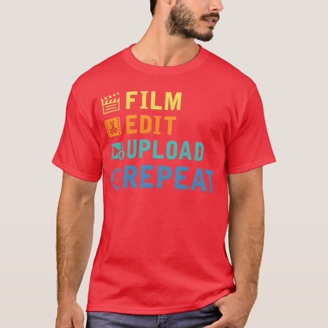 Camiseta Editor cinematográfico Youtuber Film a la cineasta