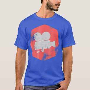Camiseta Editor de director de cámara retro vintage