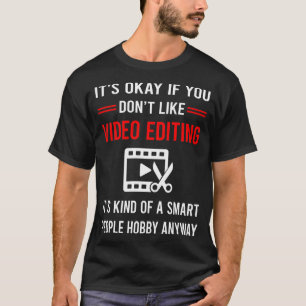 Camiseta Editor de edición de vídeo para personas inteligen