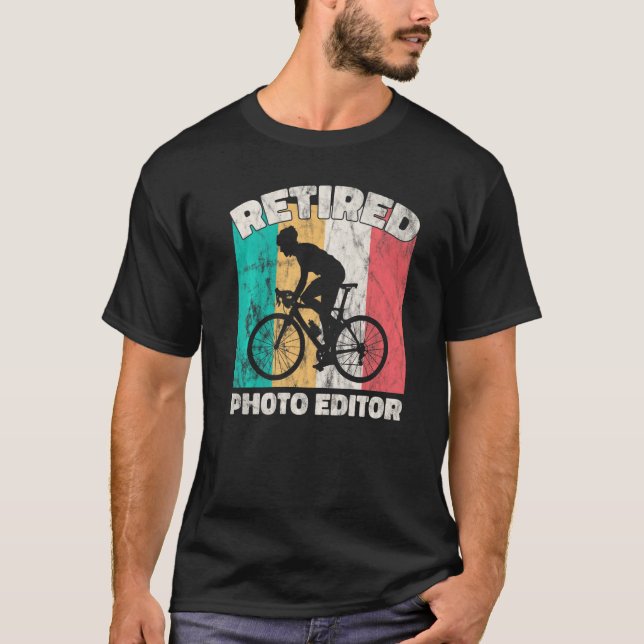 Camiseta Editor de fotos jubilado (Anverso)