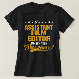 Camiseta Editor de películas asistente