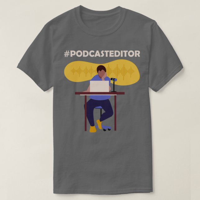 Camiseta editor de podcast 1 (Diseño del anverso)