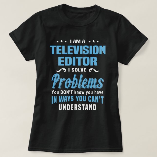 Camiseta Editor de televisión (Diseño del anverso)