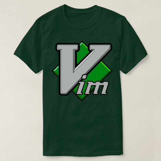 Camiseta Editor de texto Vim (Diseño del anverso)