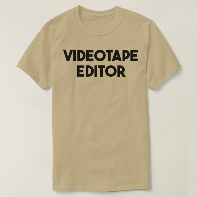 Camiseta Editor de vídeo Premium  (Diseño del anverso)