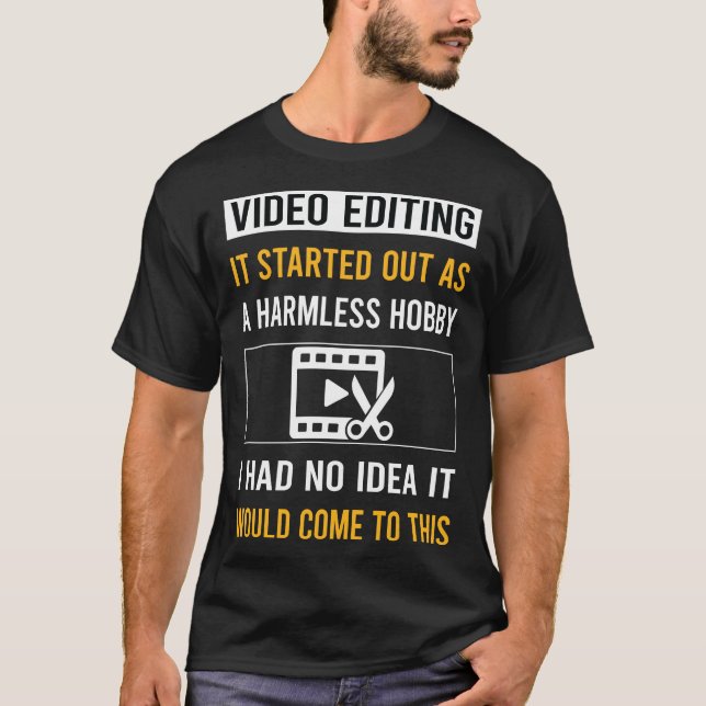 Camiseta Editor de vídeo sin obstáculos (Anverso)