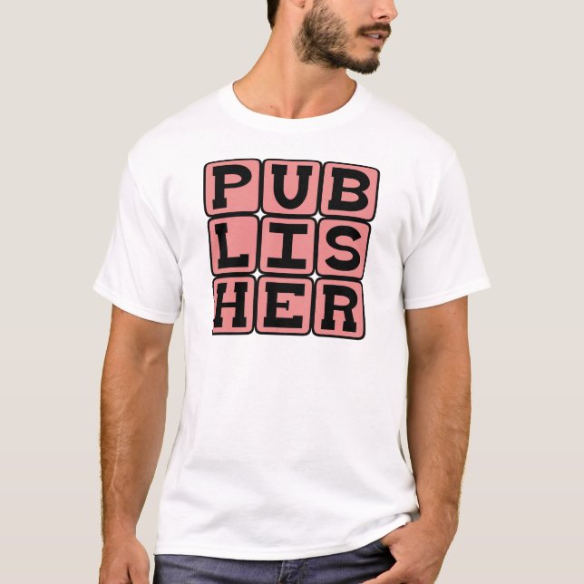 Camiseta Editor, fabricante de libros (Anverso)