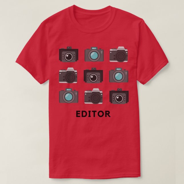 Camiseta Editor gracioso que significa diseños 5 (Diseño del anverso)