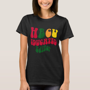 Camiseta Editora educada en HBCU Aparato de ex-universitari