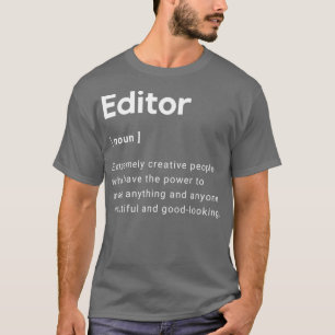 Camiseta Editores graciosos y lindos significan diseños