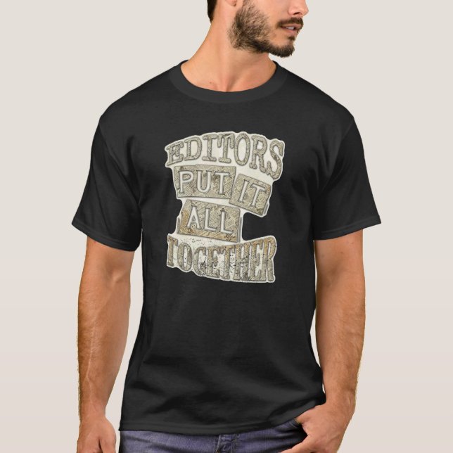 Camiseta Editores Lo Unen Todo Editando Profesional F (Anverso)