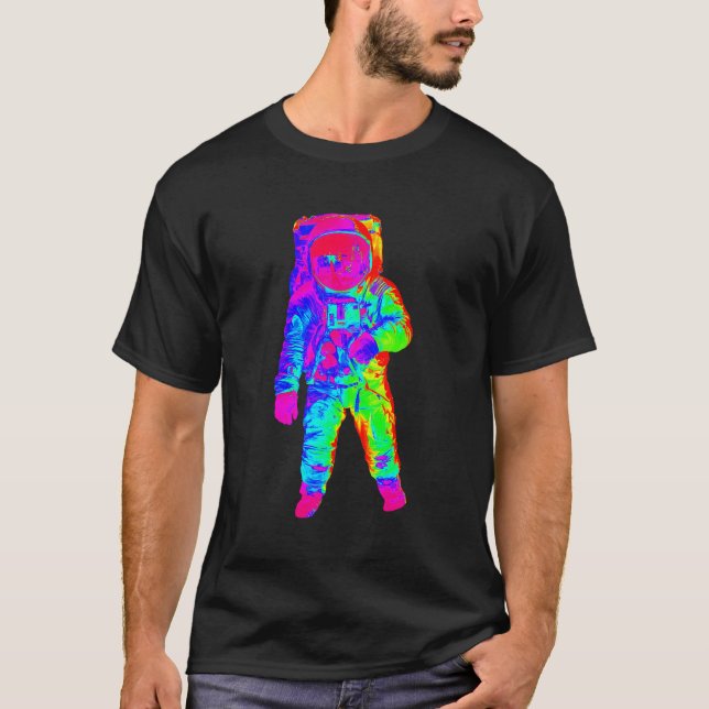 Camiseta Edm Astronaut Trippy Edm Rave (Anverso)