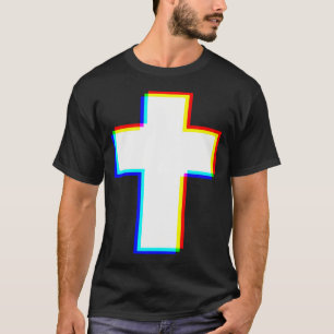 Camiseta Edm Cruz Glitch Cristiano