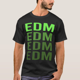 Camiseta EDM de degradado blanco