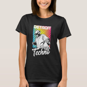 Camiseta Edm Dj, jugador del festival de música Detroit Tec