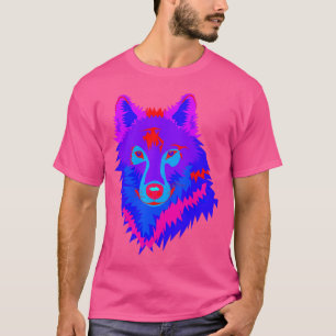 Camiseta Edm Electronic Dance Music Techno Trippy Wolf Rave