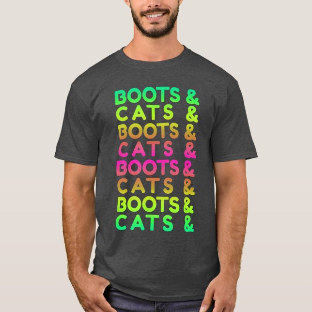 Camiseta Edm Rave Boots And Cats Gift boy gift (Anverso)