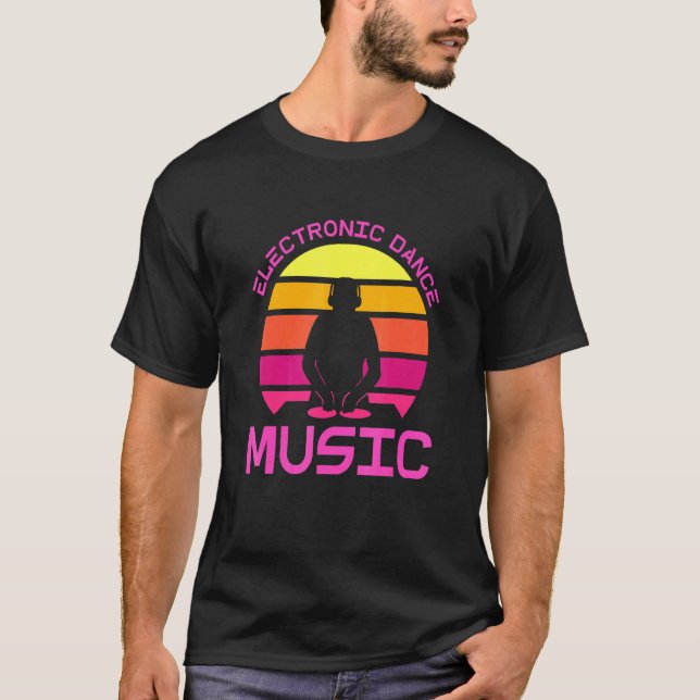 Camiseta Edm Rave Dj Electronic Dance Music (Anverso)