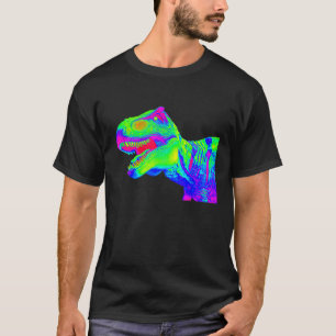 Camiseta EDM T Rex Tyrannosaurus Rex Rainbow Rave Dinosaur
