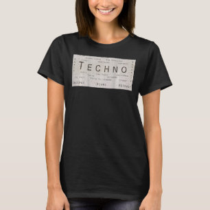 Camiseta Edm Techno en el subterráneo Rave Cities On Back