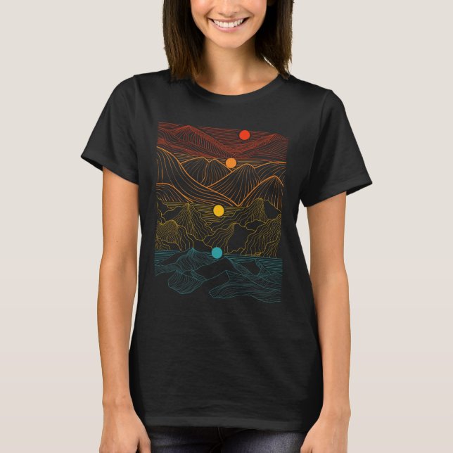 Camiseta Edm Techno Sun Moon Music Festival Fiesta Dancing  (Anverso)