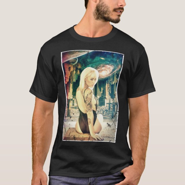 Camiseta EDM Trippy Space World Flip Dance Rave Music Festi (Anverso)