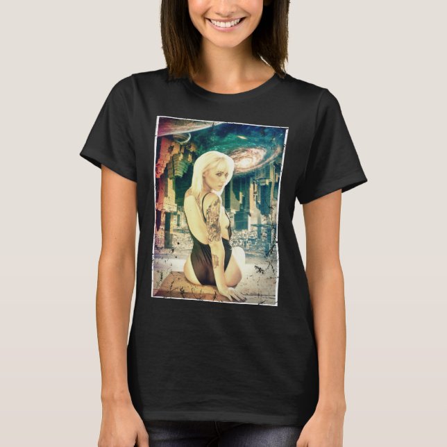 Camiseta EDM Trippy Space World Flip Dance Rave Music Festi (Anverso)