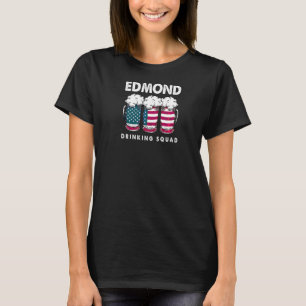Camiseta Edmond Drinking Squad Oklahoma Alcoholic Ok Drinke