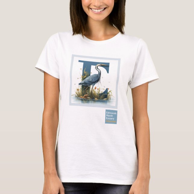 Camiseta Edmonds Marsh HERON Shirt 1 (Anverso)