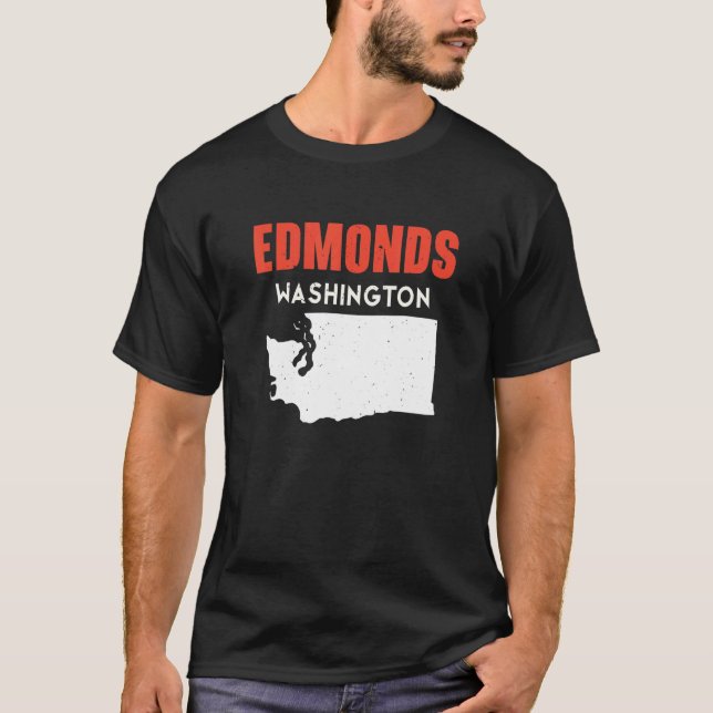 Camiseta Edmonds Washington USA State America Travel Washin (Anverso)
