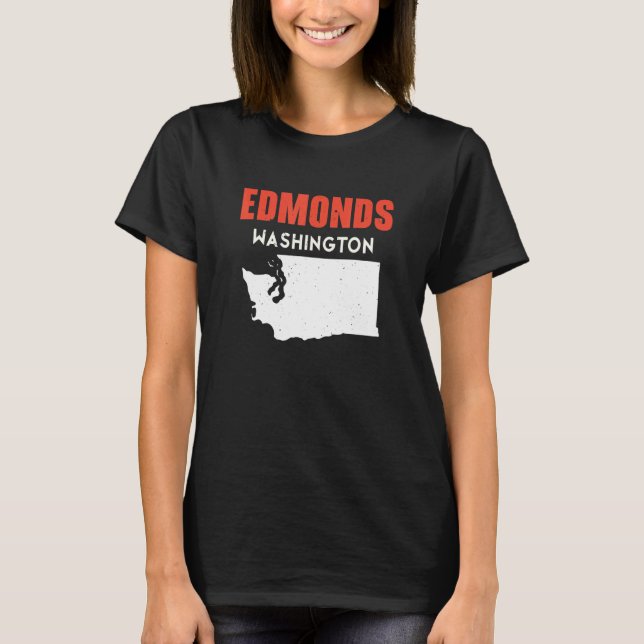 Camiseta Edmonds Washington USA State America Travel Washin (Anverso)