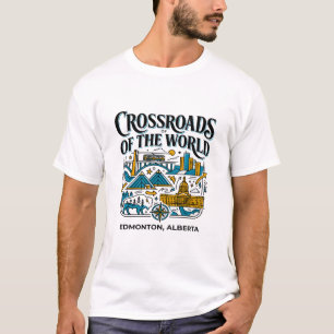 Camiseta Edmonton Alberta Canadá Encrucijada Del Mundo