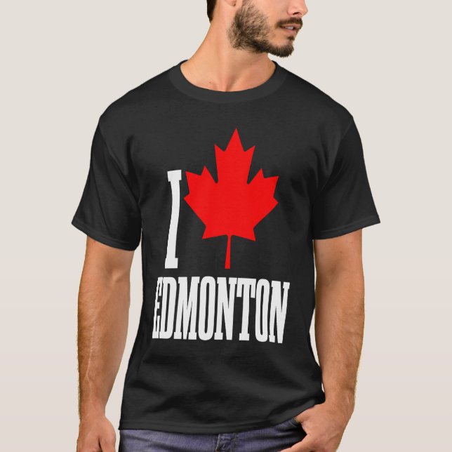 Camiseta Edmonton Alberta Canada Maple Leaf Canadian Flag P (Anverso)