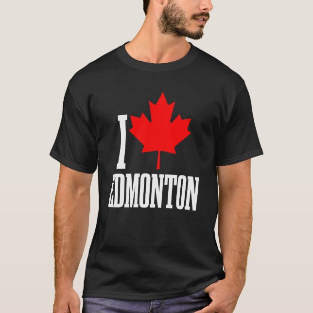 Camiseta Edmonton Alberta Canada Maple Leaf Canadian Flag P (Anverso)