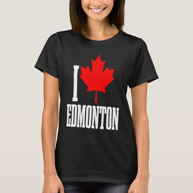 Camiseta Edmonton Alberta Canada Maple Leaf Canadian Flag P (Anverso)