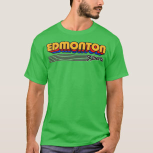Camiseta Edmonton Alberta Retro Stripes