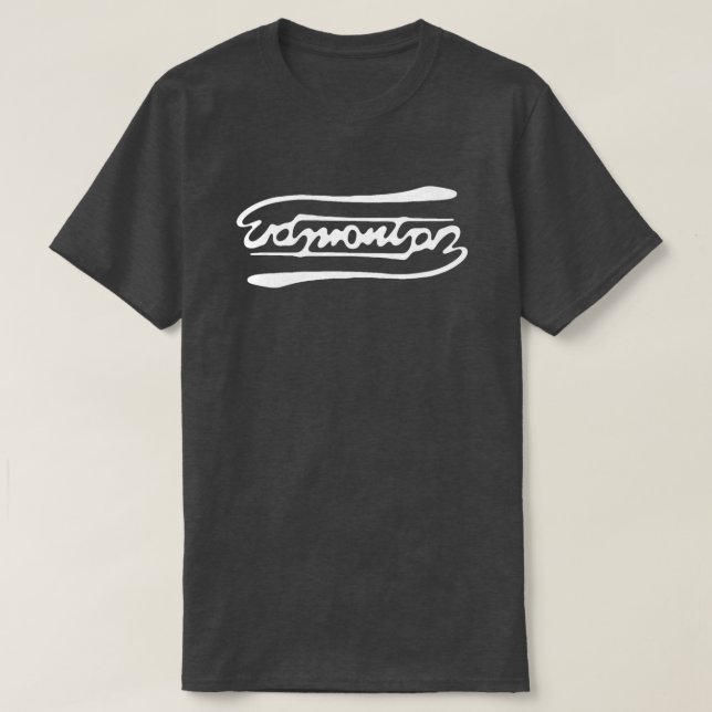Camiseta Edmonton Ambigram (Diseño del anverso)