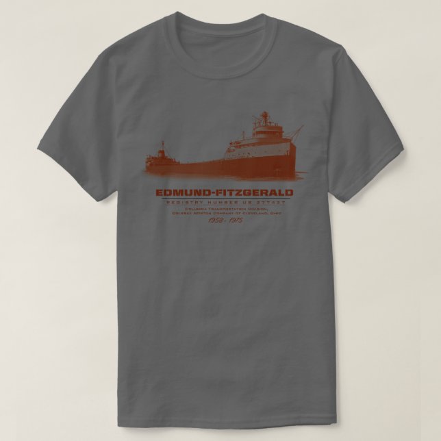 Camiseta Edmund Fitzgerald (Diseño del anverso)