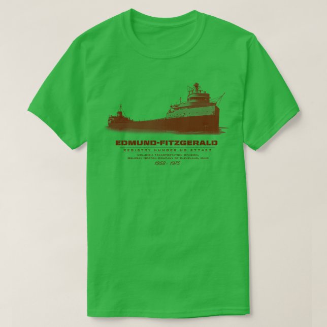 Camiseta Edmund Fitzgerald (Diseño del anverso)