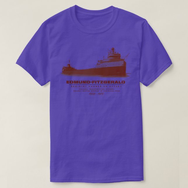 Camiseta Edmund Fitzgerald (Diseño del anverso)