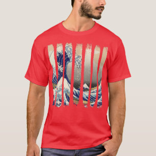 Camiseta , Edo Japan Hokusai, Great Wave off Kanagawa, Tsun
