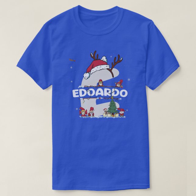 Camiseta Edoardo Christmasw Edoardo Nombre para navidades d (Diseño del anverso)